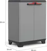 Keter Armadio basso Stilo Grigio e Nero 90 cm Anteprima dell’immagine prodotto 3