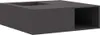 Feuerstelle Schwarz 100 x 100 x 30 cm Stahl Produktbild-Vorschau 1