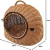 Transportkorb aus Weide für Tiere Braun Gr. M 50x40x45 cm Produktbild-Vorschau 2