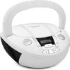 A white TechniSat Viola CD-1 boombox with a handle, displayed on a white background. Voir les images du produit