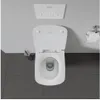 Duravit WC sedátko Durastyle s víkem bílé Závěsy nerezová Náhled obrázku produktu 3