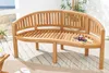 Massive Gartenbank EMPIRE TEAK 150cm natur Teakholz Produktbild-Vorschau 4