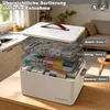 Theo&Cleo Medizinbox 3-stöckig Hausapotheke Medikamenten Produktbild-Vorschau 3