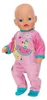 BABY born roze rompertje met blauwe details en een schattig Productafbeelding-voorbeeld 1