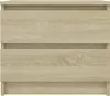 vidaXL Noční stolek Sonoma Dub 50x39x43,5 cm výrobek ze Náhled obrázku produktu 3