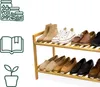 Relaxdays schoenenrek, hoogte x breedte x diepte: 40 x 69 x Productafbeelding-voorbeeld 5
