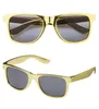 Brille in goldmetallic - coole Sonnenbrille goldfarben - Produktbild-Vorschau 1