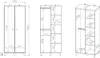 Zweitüriger Kleiderschrank 80 cm für Kinderzimmer OLIVIA - Produktbild-Vorschau 7