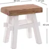 HOLZ HOCKER "VINTAGE 40" | Hartholz, 43x45 cm (HxB) | Produktbild-Vorschau 7