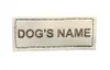 A close-up of a personalized leather tag for a dog bed. Anteprima dell’immagine prodotto
