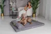 Hundebett, Hundematratze, Welsti grau Cord XL 130x90 Produktbild-Vorschau 3