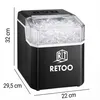 Eiswürfelmaschine 12 kg/tag, 2 Eiswürfelgrößen - 1,2L Produktbild-Vorschau 12