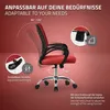 ML-Design Bürostuhl ergonomisch, Rot, 360° Drehstuhl mit Produktbild-Vorschau 4