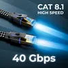 deleyCON 1,5m CAT 8 Netzwerkkabel Flach (Nylon, 40 Gbit/s, Produktbild-Vorschau 5