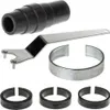 A collection of parts for a grinding machine dust cover. Produktbild-Vorschau