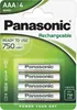 1x4 Panasonic Akku NiMH Micro AAA 750 mAh Rechargeable Produktbild-Vorschau 6
