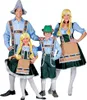 Dirndl Kostümkleid für Mädchen mit Schürze - Blau Grün Produktbild-Vorschau 3