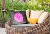 MuchoWow® Outdoor Kissen - Blumen - Aquarell - Rosa - 50x30 Produktbild-Vorschau 3