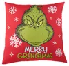 The Grinch Kissen - Merry Grinchmas Plüsch Dekokissen Produktbild-Vorschau 1