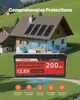 Kit solar VEVOR de 200W y 12V, completo: 2 paneles solares Vista previa de la imagen del producto 5