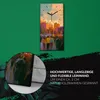 Dekor Leinwand Uhr Wandbilder Quarz 30x60 Stadt Menschen Produktbild-Vorschau 5