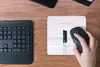 MuchoWow® Mauspad Mousepad Frau - Treppe - Abstrakt - Tür Produktbild-Vorschau 4