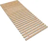 A wooden slatted bed base is shown from a diagonal angle against a white background. Produktbild-Vorschau