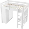Lit mezzanine 90 x 200 cm avec 4 tiroirs, armoire de Voir les images du produit 10