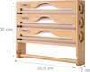 Porte-rouleaux mural Relaxdays 4 en 1, pour papier Voir les images du produit 4