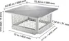 Chapeau de cheminée SucceBuy, 431,8 x 431,8 mm, acier Voir les images du produit 8