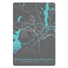 MuchoWow® Mauspad Mousepad Blau - Deutschland - Karte - Produktbild-Vorschau 1