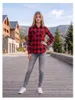 Brandit Donna - Camicia FLANELL nero / rosso - M Anteprima dell’immagine prodotto 21