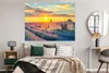 MuchoWow® Poster Lavendel - Sonnenuntergang - Ruine - Lila Produktbild-Vorschau 4