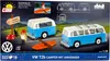 VW Bulli Van mit Wohnwagen – COBI Bausatz 322 Teile Produktbild-Vorschau 2