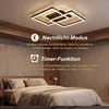 Lampada da soffitto a LED, nera, 65 cm, moderna lampada di Anteprima dell’immagine prodotto 4