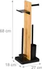 Relaxdays WC Garnitur, Bambus, HBT: 68x27x18 cm, Produktbild-Vorschau 4