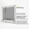 Diagram showing how to measure a window for a blind. Produktbild-Vorschau