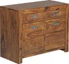 Massivholz Sideboard FineBuy 90cm Sheesham Kommode mit 2 Produktbild-Vorschau 6