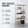 IvoQ Étagère de rangement – 180 x 90 x 40 cm – 5 étagères Voir les images du produit 2