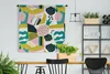 MuchoWow® Wandteppich Wandbehang Erdbeere - Formen - Muster Produktbild-Vorschau 2