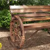 Outsunny Schaukelbank aus Holz, Gartenbank mit Armlehne, Produktbild-Vorschau 8