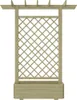 vidaXL Pergola s boxom na sadenice 162x56x204 cm drevo Náhľad obrázku produktu 1