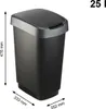 Rotho 2er-set Abfalleimer 25lL Twist - Swingeimer 40,1 x Produktbild-Vorschau 3