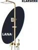 LANA | Premium Regendusche Set Gold glänzend Edelstahl | Produktbild-Vorschau 1