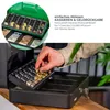 Geldkassette mit Euro-Münzzählbrett von HMF mit 30 cm Breite in Grün Produktbild-Vorschau