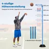 Canestro da basket per bambini con struttura, regolabile da Anteprima dell’immagine prodotto 4