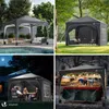 VOUNOT® Pavillon 3x3m mit 4 Seitenteilen & 4 Sandsäcke, Pop Produktbild-Vorschau 4