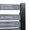Floordirekt WPC Sichtschutzzaun Elba 180x180 cm Anthrazit, Produktbild-Vorschau 4
