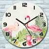 Wanduhr aus Glas Rund fi 30 Vintage Feldblumen Quarz Deko Produktbild-Vorschau 1