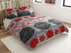 A bed with bedding laid out. Produktbild-Vorschau